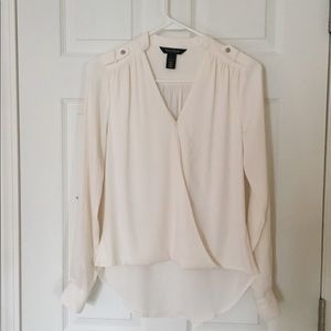 White house black market, surplice blouse